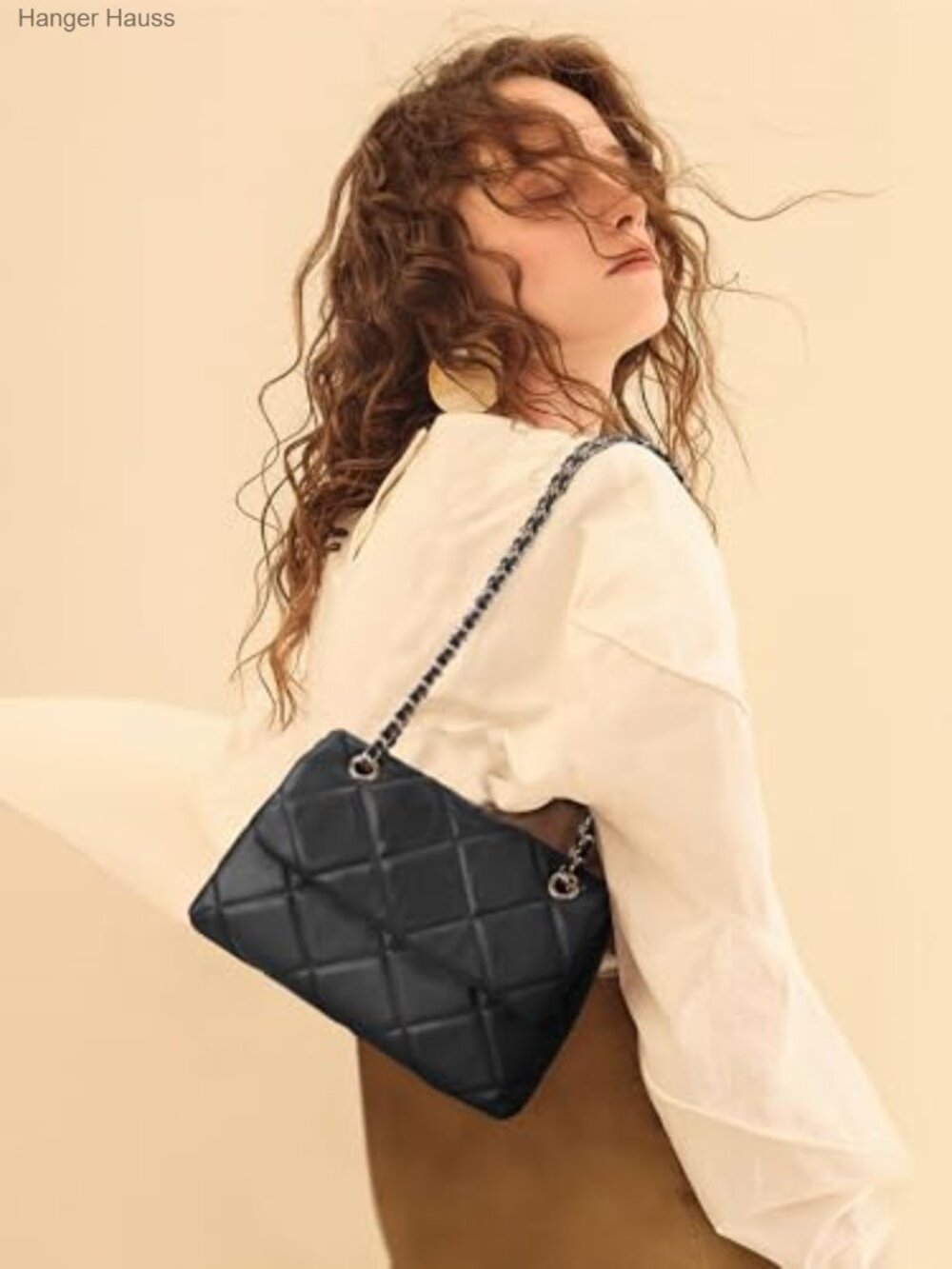 Quilted Crossbody Bag for Women Small Shoulder Purse Trendy Clutch - Picture 2 of 7